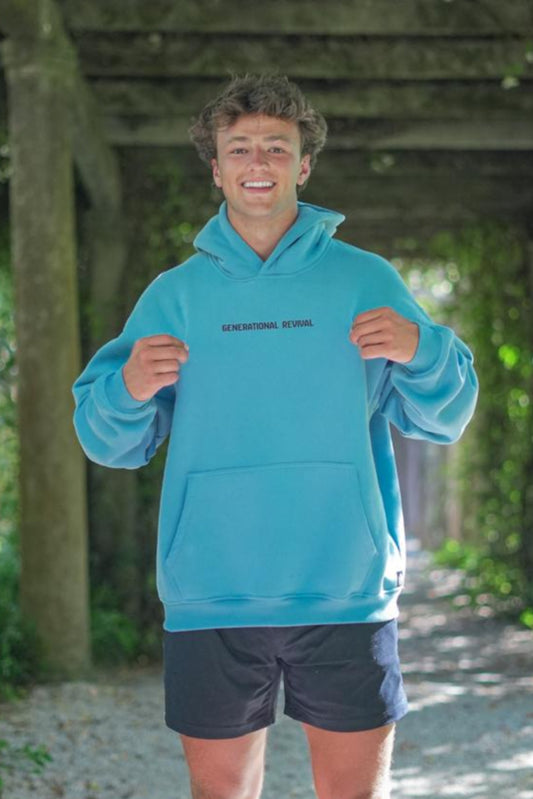 Light Blue Generational Revival Hoodie
