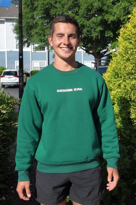 Green Generational Revival Crewneck